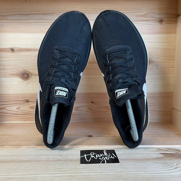 Nike Flex Run Black and White WMs Size US 8.5 - Picture 6 of 8